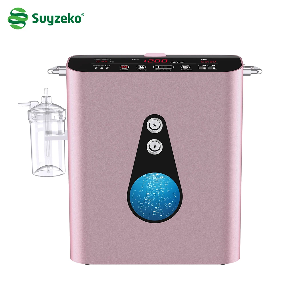 Suyzeko Premium 1200ML Hydrogen Inhaler Therapy Device:Hydrogen&Oxygen Inhalation Machine, Concentrator&H2 Water Generator Gifts
