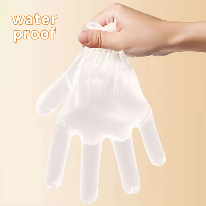 Children Disposable Gloves Food Grade Special Separate Packaging Catering Thickened Small Bag PE Gloves Outdoor Picnic Gloves