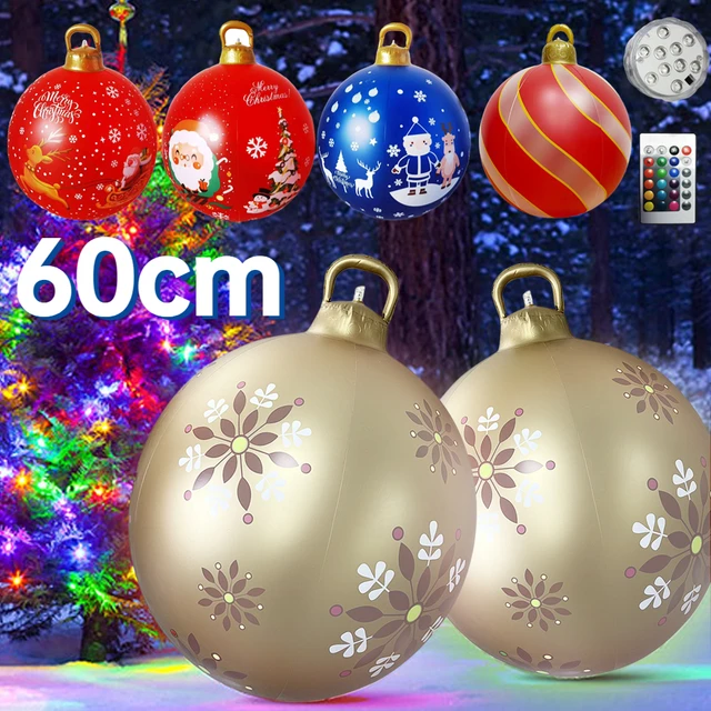 Grand arbre de Noël lumineux gonflable avec lumière LED, ornement d'arbre  de Noël, décorations de cour extérieure, 2023 - AliExpress