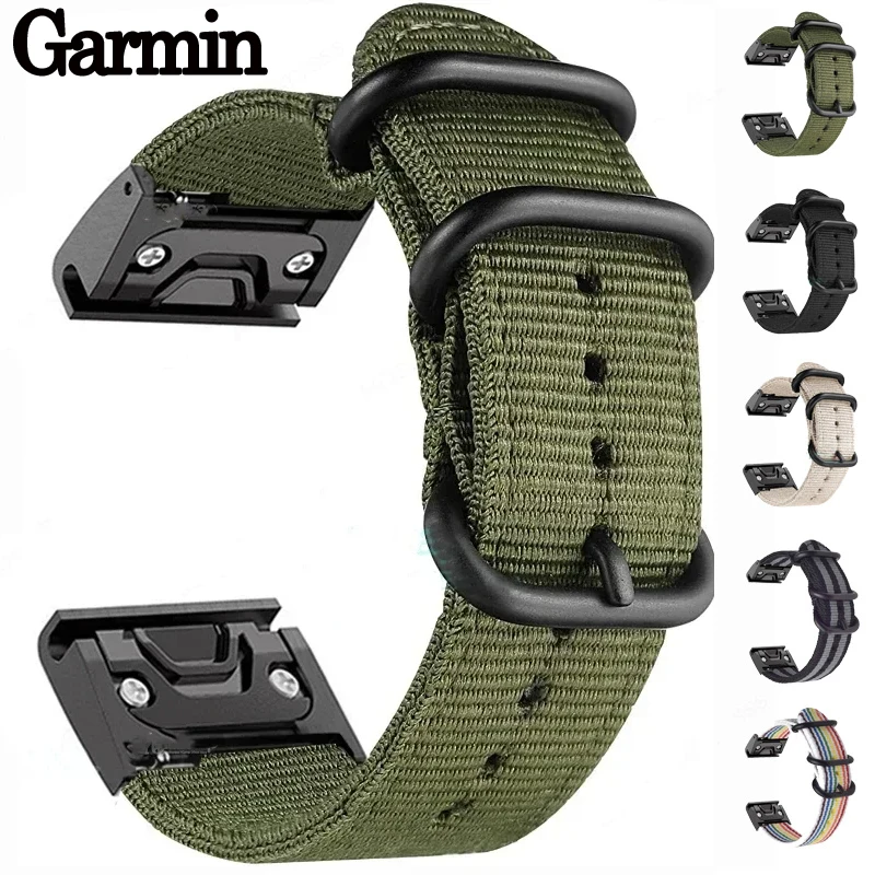 Enhanced Canvas Nylon Watch Strap - Durable Sport Band with Adjustable Fit