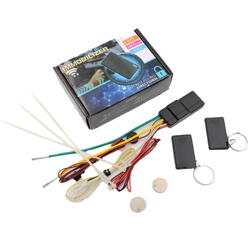 

2.4G RFID- Wireless Motor Lock System Anti-Hacking Car Alarm System for Smart Circuit Cutoff Auto Unlock Device Immobili