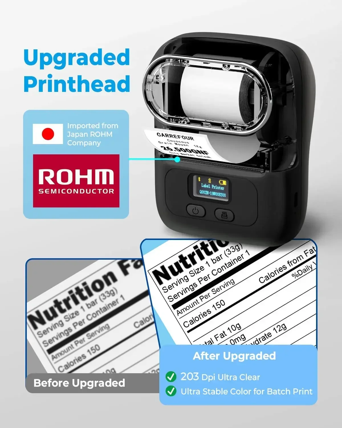 Mini Impressora Portátil Etiqueta Térmica Impressora Adesivos Bolso Labeling Maker Machine Similar Como Niimbot B21 b1 50 mm Phomemo-m110 - Imagem 3
