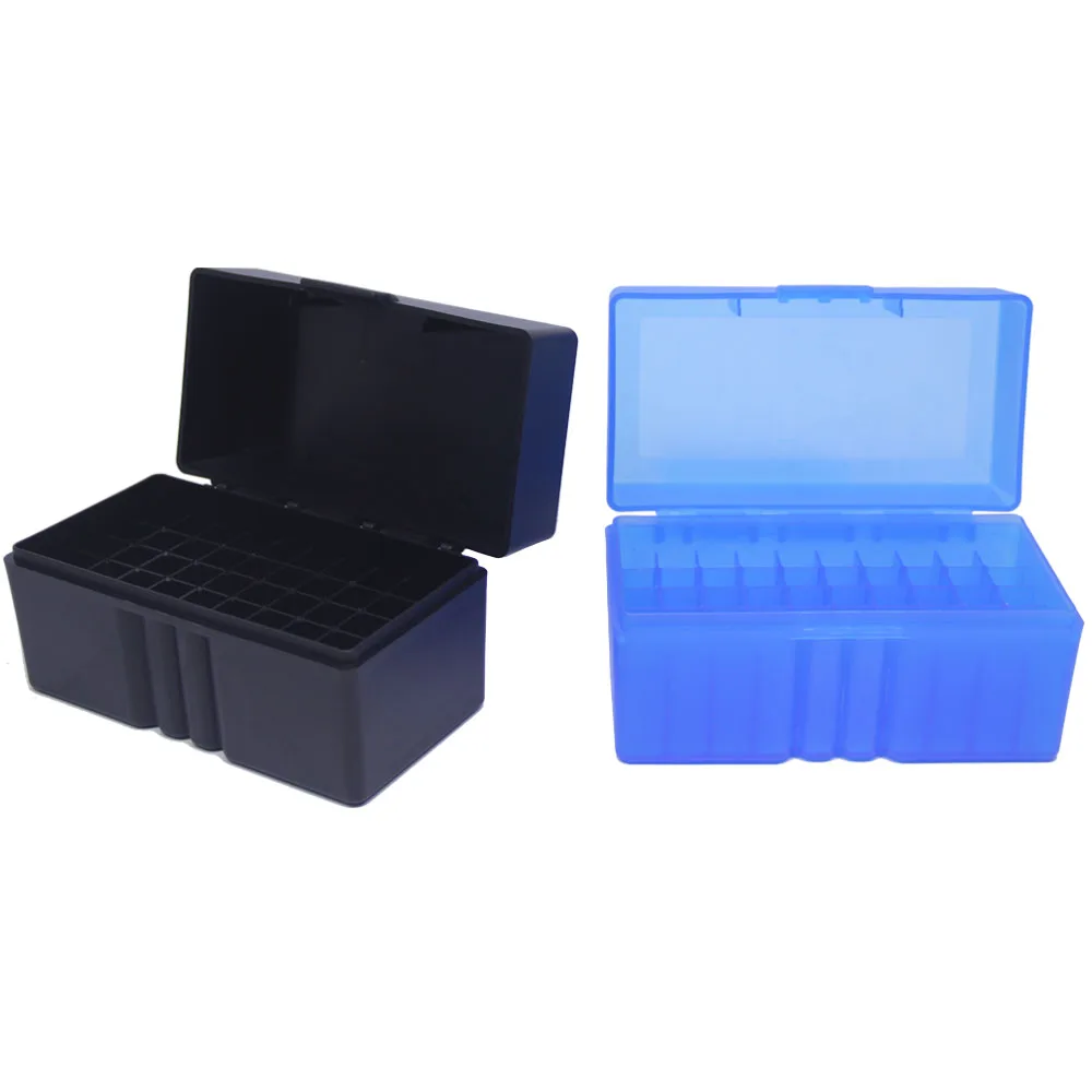 50/100 Runden Taktische Kugel Box 9mm/.223/.38Super Pistole Gewehr Munition Tragen Lagerung Box Flip-Top Kugeln fall Jagd Zubehör – Detail 27