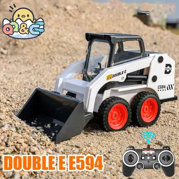 DOUBLE E E594 RC Truck Slip Loader 1:14 Tractor Car Models Bulldozer Excavator Zdalnie sterowane pojazdy inżynieryjne Zabawki dla dzieci