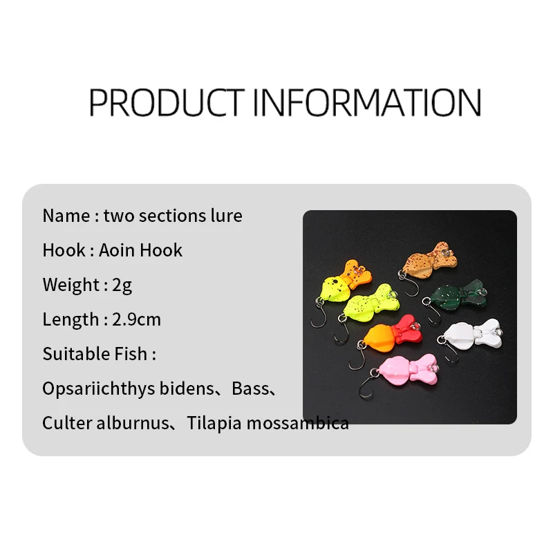 Kawa 1pc New Hard Baits Fishing Lures Swimbaits 2.9cm/ 2g Fishing Lures Crankbaits Lifelike Hard Fish Baits Small Fishing Lures