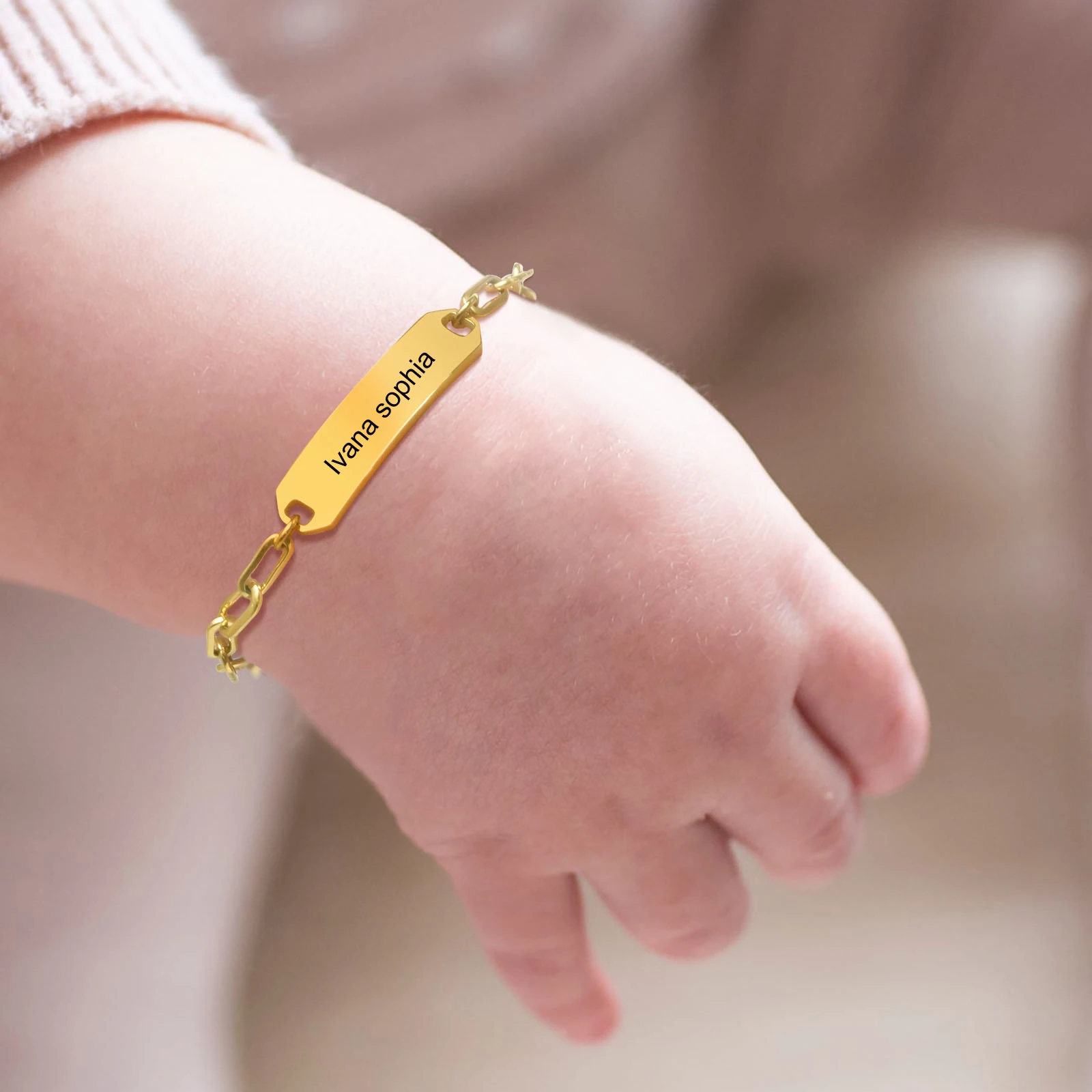 Gold Bracelets for Newborns and Toddlers - BeadifulBABY