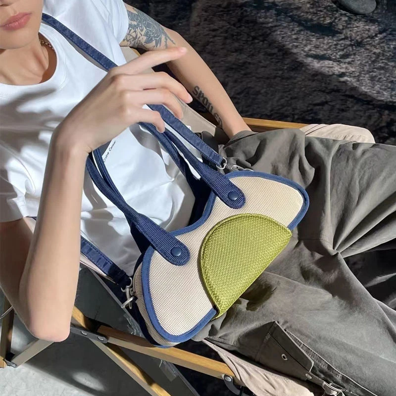 Vintage Saddle Shaped Underarm Shoulder Bags For Women Fashion Pu