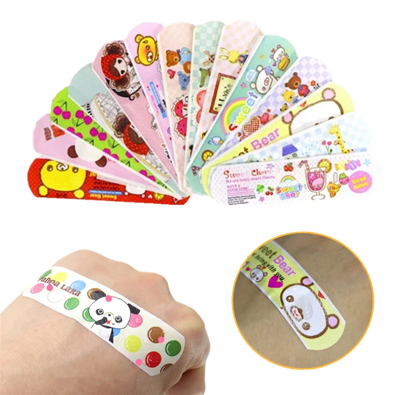 

50pcs/lot Cartoon Skin Wound Dressing Patch for Children Kids Band Aid First Aid Medical Strips Hemostasis Plasters Bandages