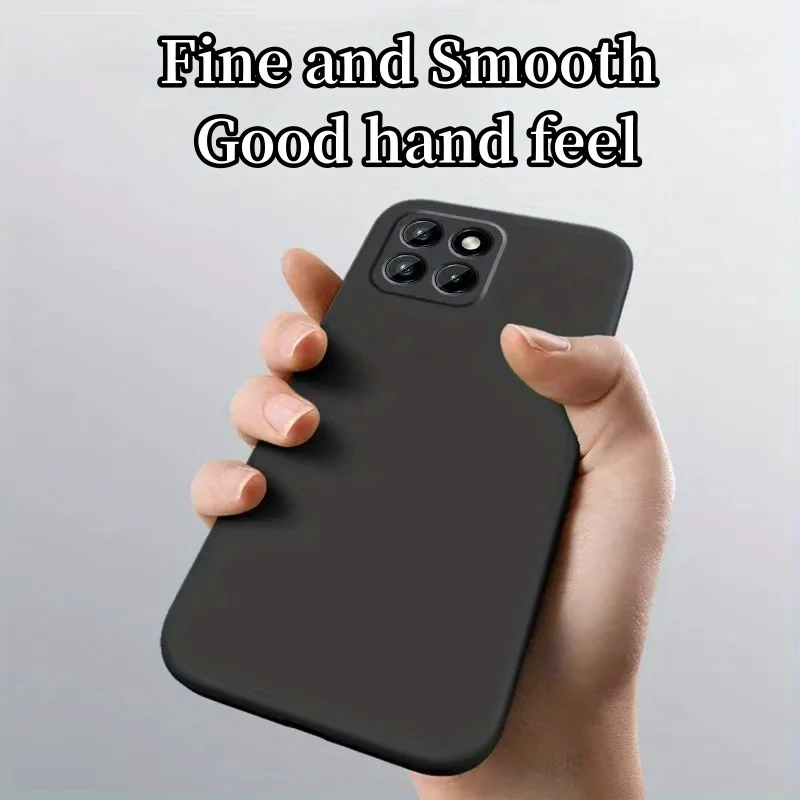Noble Fashion Solid Color Shockproof Protective Liquid Silicone Phone Case