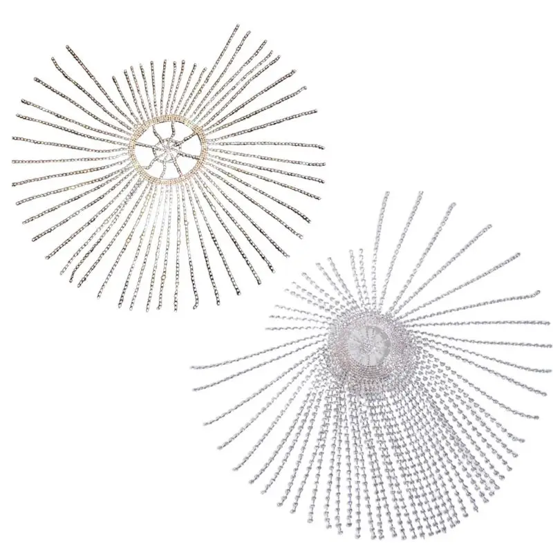 

Vintage Crystal Beaded Flapper for Rhinestone Tassels Jewelry Chain Headpiec NEW