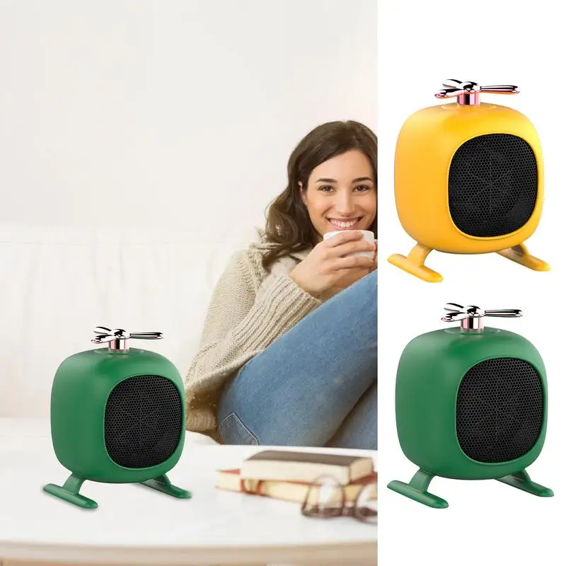 

Space Heater Temperature Control Electric Heater Fast Heating Space Heater Portable Mini Desktop Heater Fan for Living Room