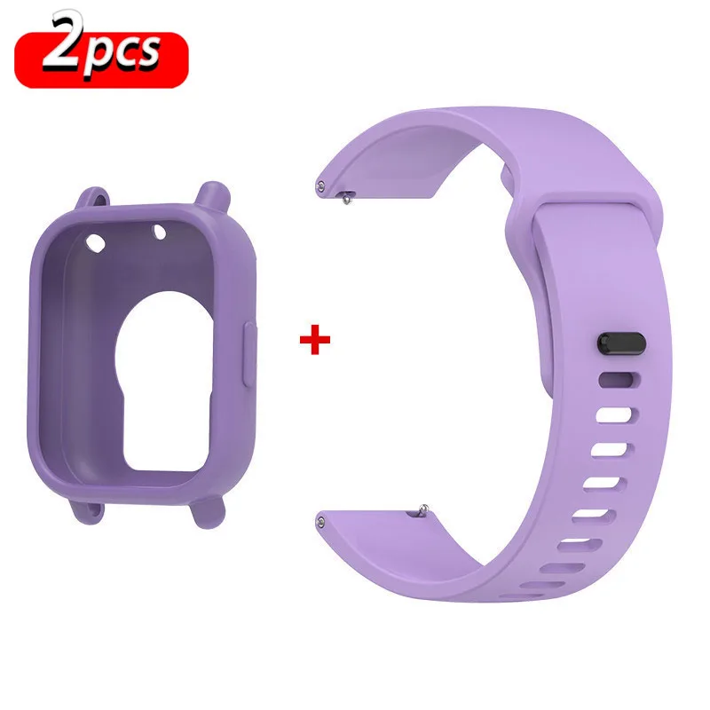 Premium Silicone Strap and Case for Active Smartwatch Bands