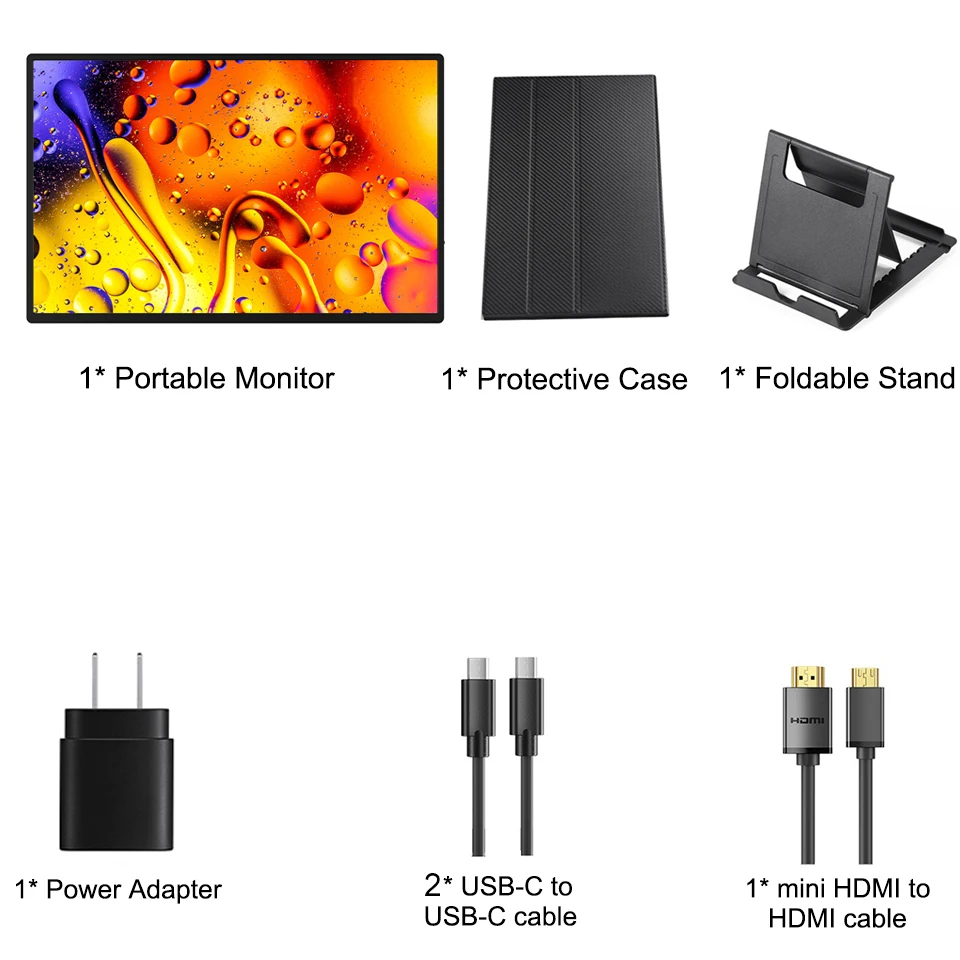 Bimawen-16IN 2.5K 120Hz ޴   ÷ 2560*1600 100% sRGB USB C HDMI, ġ PS5 Ʈ   PC ǻ