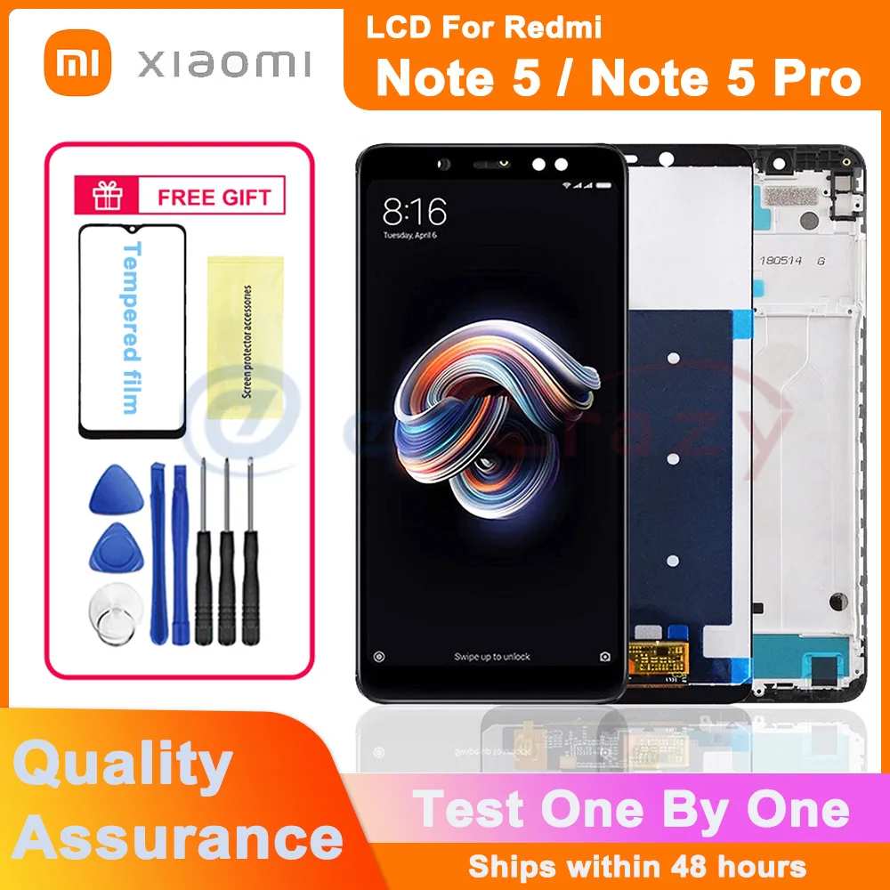 

5.99" Original LCD For Xiaomi Redmi Note 5 LCD touch screen digitizer assembly For Redmi Note 5 Pro LCD Replaceable parts