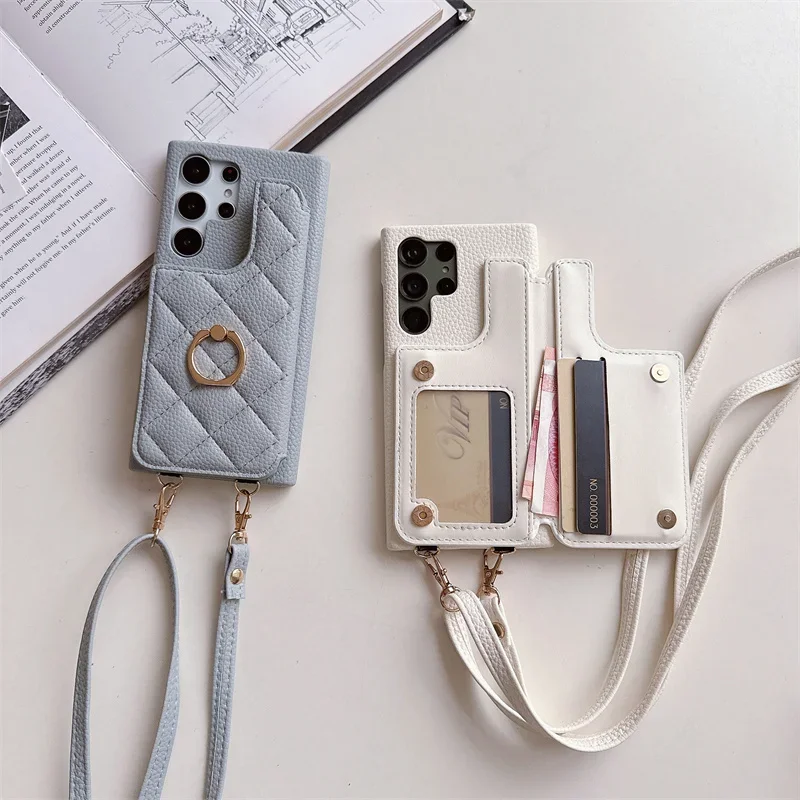 Elegant Crossbody Wallet Phone Case with Card Holder Cover