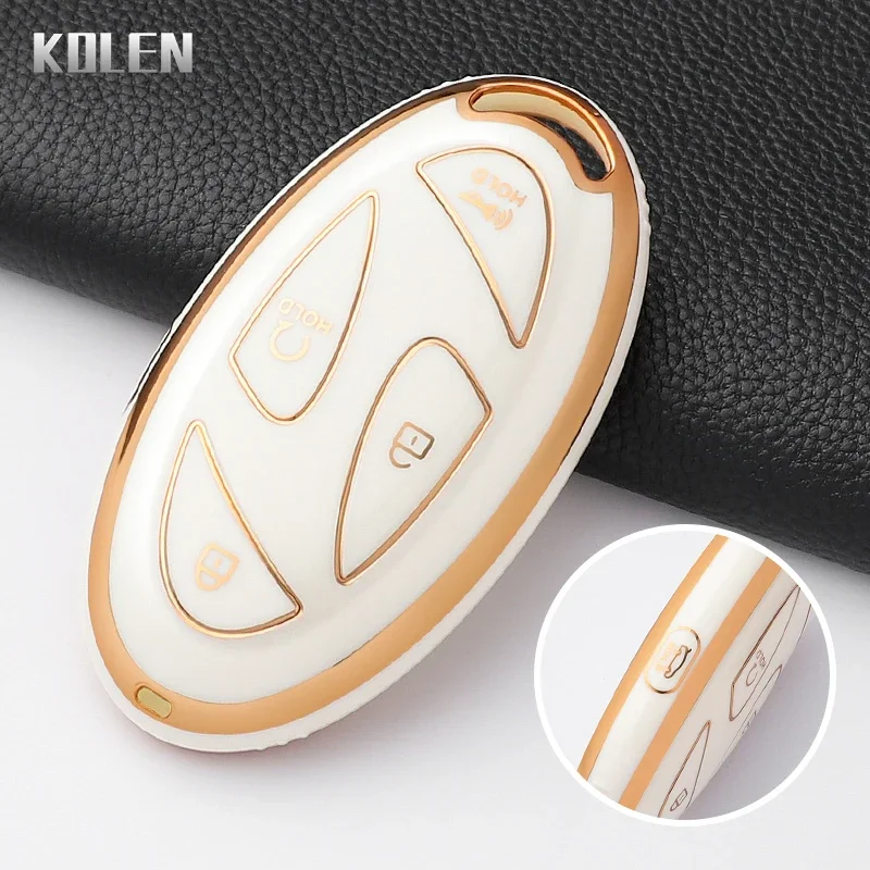 Fashion TPU Car Remote Key Case Cover with Keychain Fob Accessories