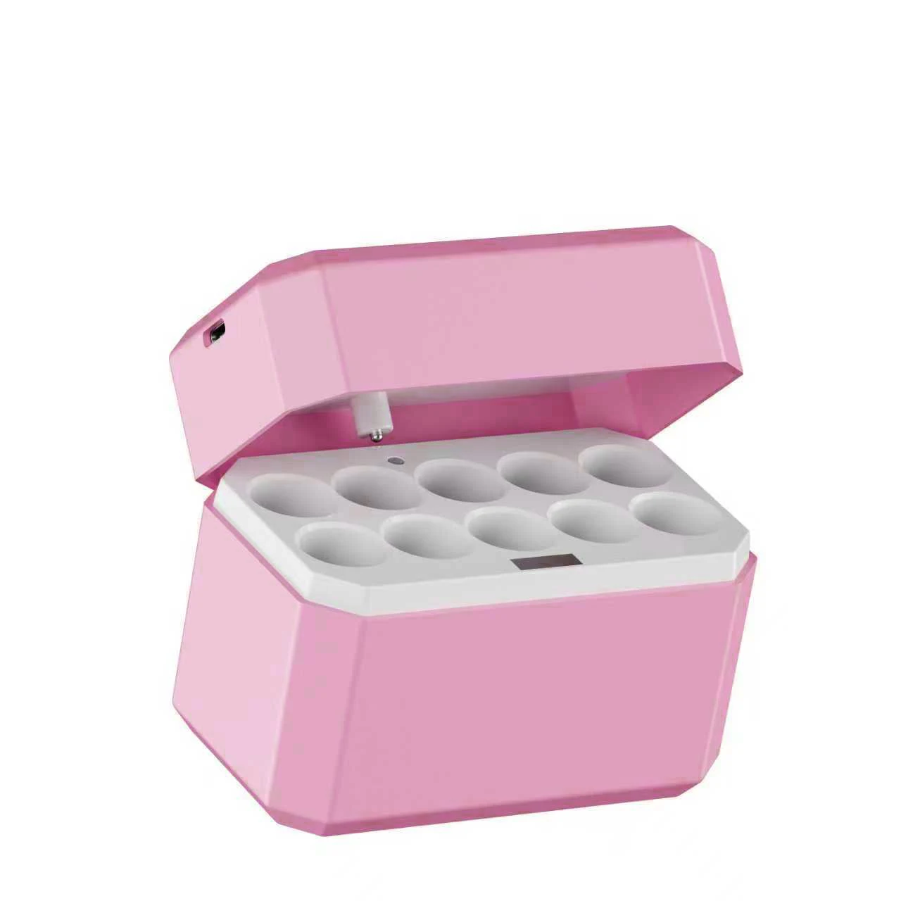 Smart Battery Charger | Fast Charging 10-Slot AA Lithium Station, Compact and Portable