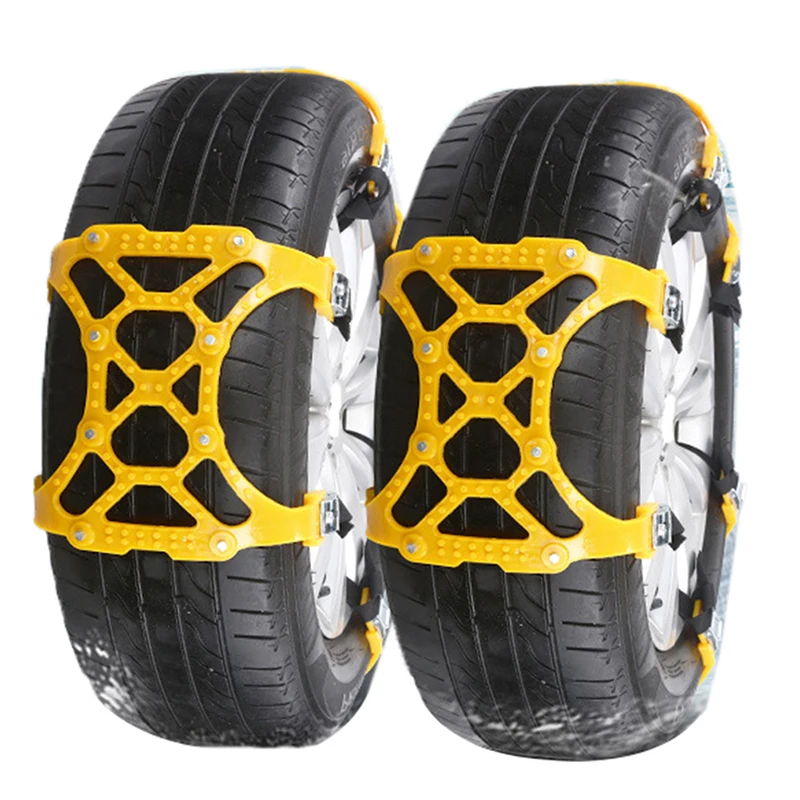 Tire chains Car Chain Thickened Rubber Non-slip for SUV Off-road Vehicles in Winter Snow Mud Roadway