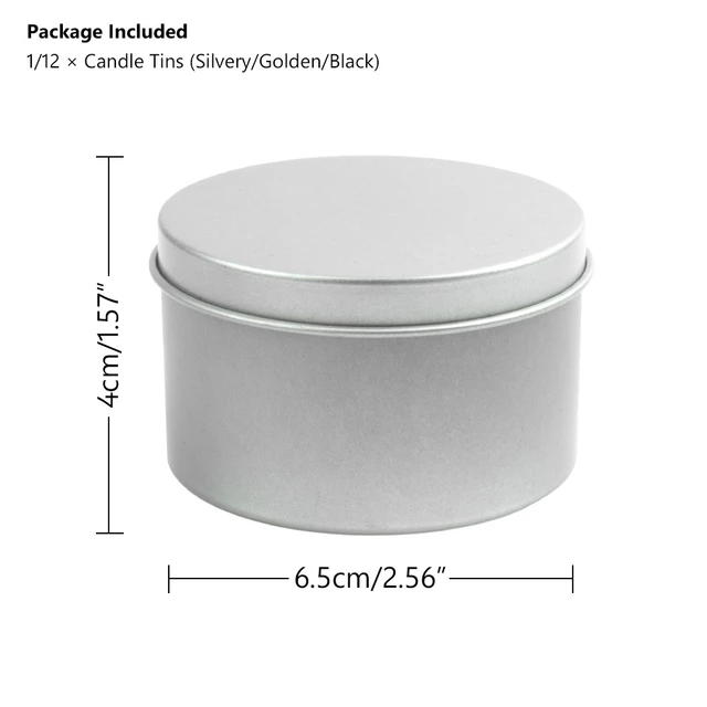 Wholesale Candle Containers Lids  12 Oz Candle Jars Lids Wholesale - 12pcs  8oz White - Aliexpress