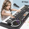 Kids Electronic Piano Keyboard 61 Keys Organ with Microphone / 24 Keys Education Toys Musical Instrument Gift for Child Beginner 1
