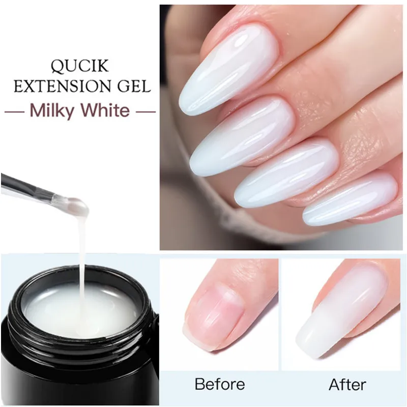 BubbleGum Gel !~ (Solid Nail Tips Gel Glue, Nail Extension Gel