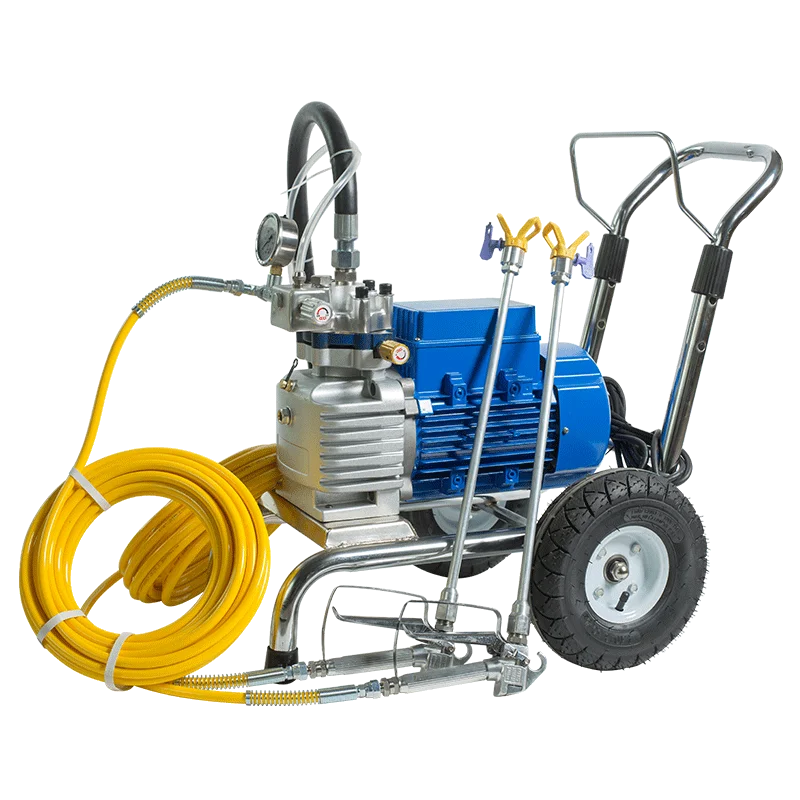 Commercial Airless Paint Sprayer With Cart 1500W 4L/Min Electric