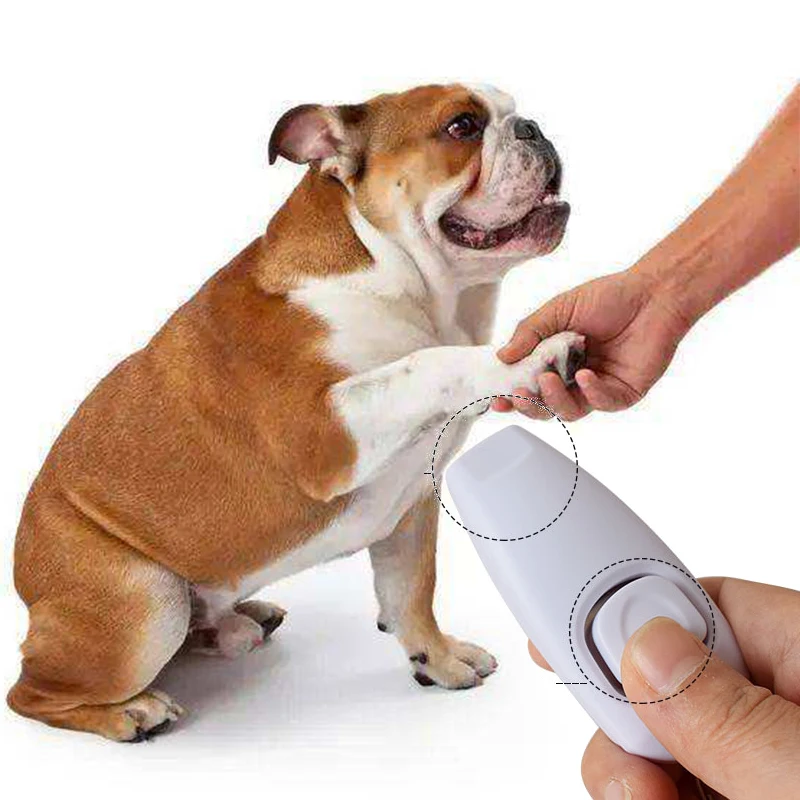 2 In 1 Pet Clicker Dog Training Whistle Answer Card Pet Dog Trainer Assistive Guide With Key Ring Cat Supplies dog whistle,dog trainer,dog clicker
