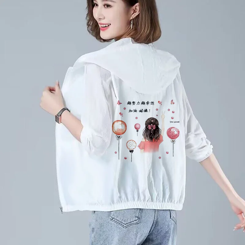 Sunscreen Clothing Woman Summer Middle Age Mom Prevention Ultraviolet Radiation Sunscreen Breathable Light Thin Outdoors