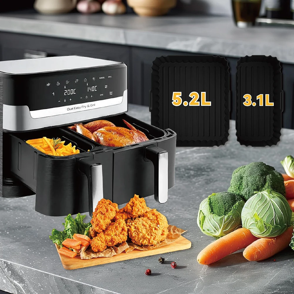 Air Fryer Liners Air Fryer Accessories Silicone Air Fryer Liner for Tefal
