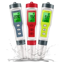 PH Meter Waterproof PH/TDS/EC/Temp Meter Digital Water Quality Monitor Tester with Backlight for Pools Drinking Water Aquariums 1