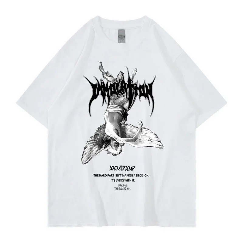 

Футболка мужская оверсайз в стиле Харадзюку, классная тенниска с забавным принтом в стиле хип-хоп, повседневная майка с принтом, уличная одежда, лето