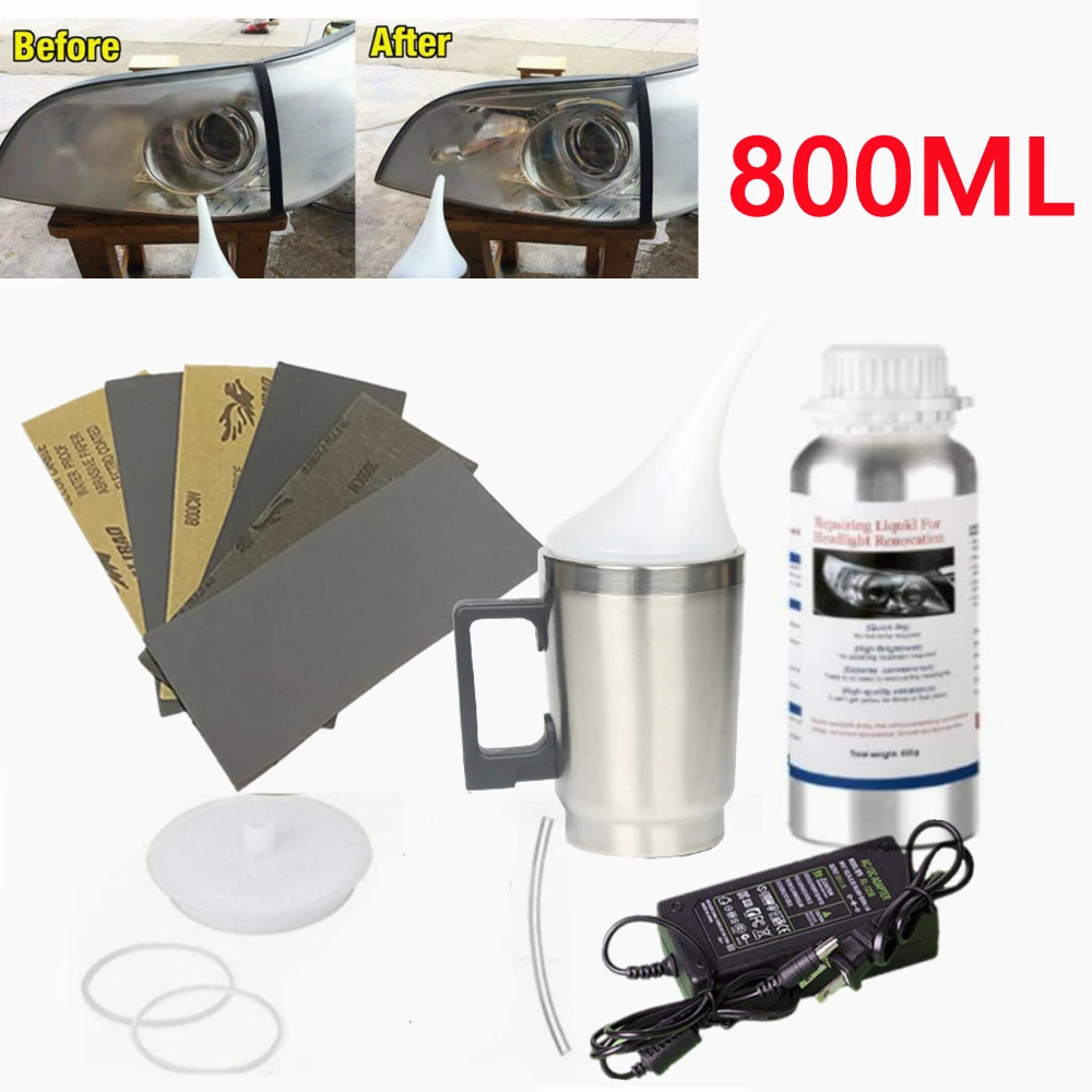 Car Headlight Renovation Steam Kit Headlight Polisher Light Restoration
