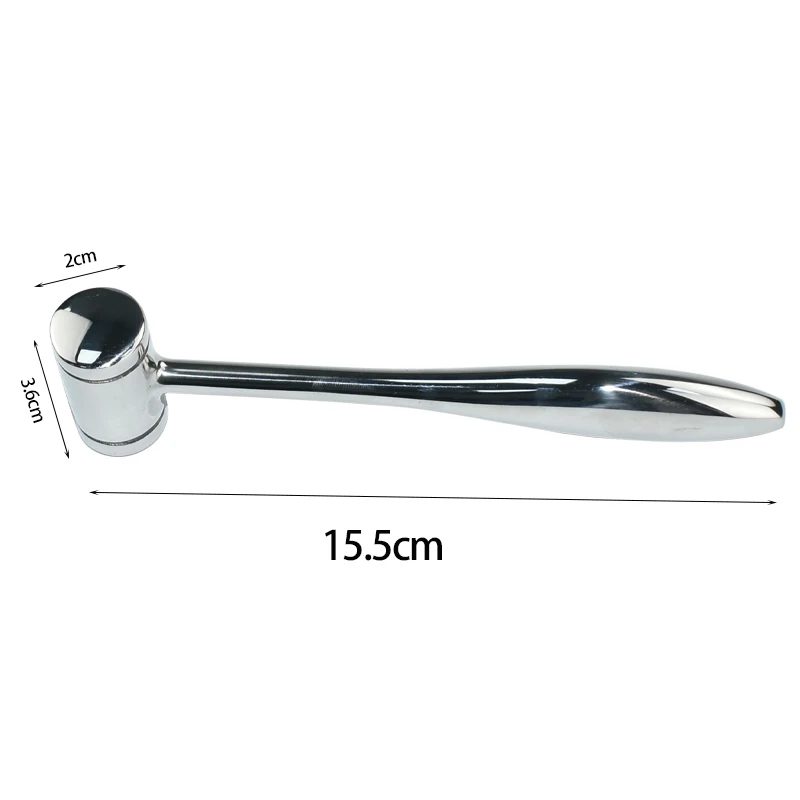 

Stainless Steel Double-Headed Nylon Dental Bone Hammer Handle Autoclave Teeth Surgical Extraction Tool Dentist Instrument 223G