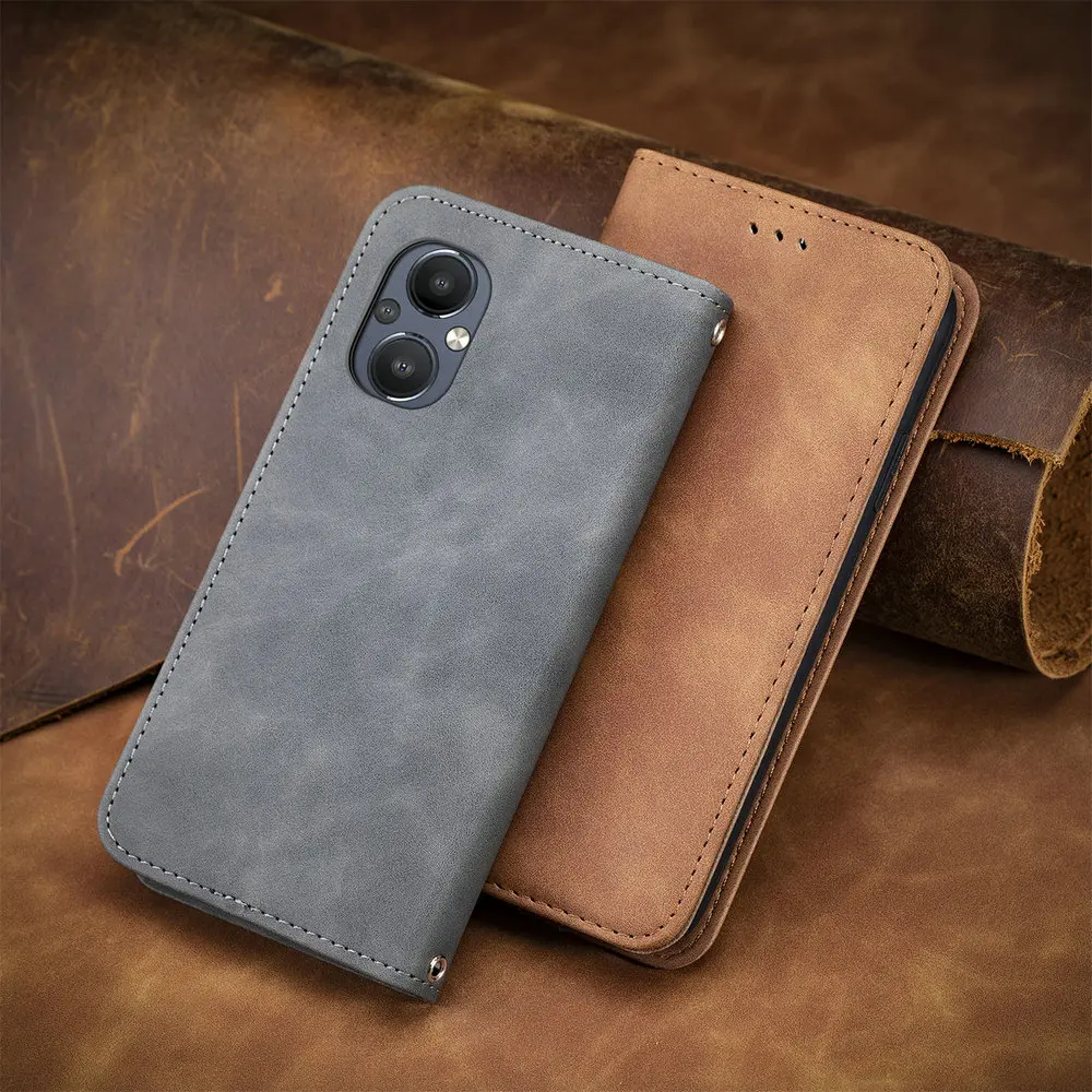 Reno 8 Pro Plus Reno7 Z 9 8T 5G Flip Case Smooth Leaher Wallet Book Skin for OPPO Reno 10 Pro 7 Lite Reno8 T 7Z 8Z 7A Book Cover