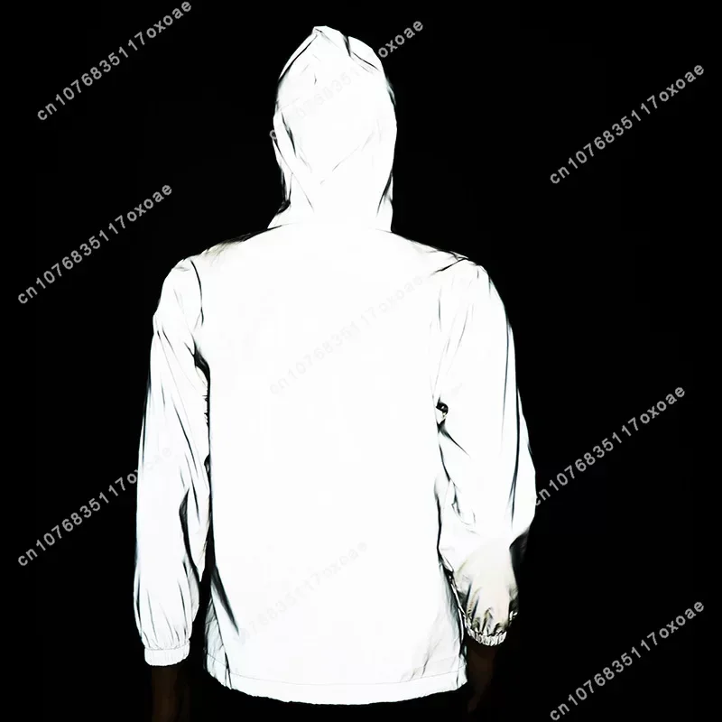 Fluminense brazil football Reflective Jacket Mens Womens Coat Hooded Windbreaker Run Jackets Cycling Hiking Zipper Custom Hoodie