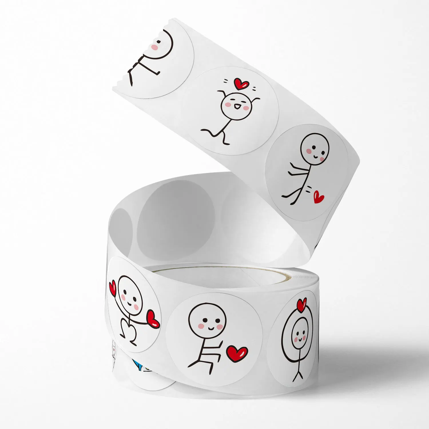 Decorative Stickers Decorative Labels Stickers Self Adhesive Stickers Adhesive Stickers 100-500pcs Valentine's Day Stickers Heart Love Labels for Wedding Holiday Gift Cute Decoration Sealing Stickers Wrap Supply