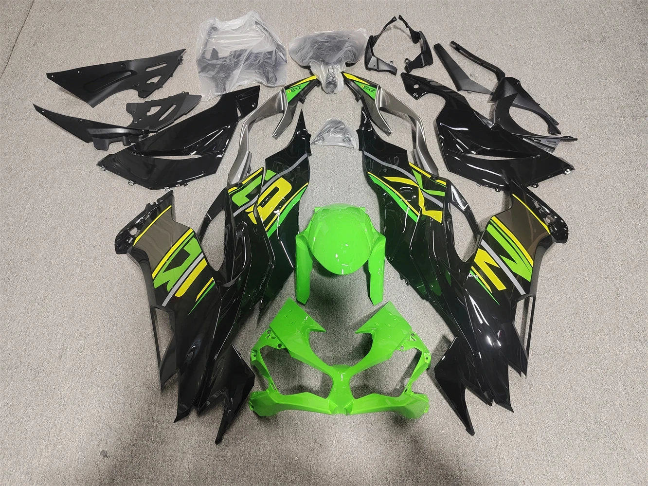 

Обтекатель для мотоцикла, подходит для модели 19-21 года, 6R, 636, 2019, 2020, 2021, обтекатель, зеленый, черный