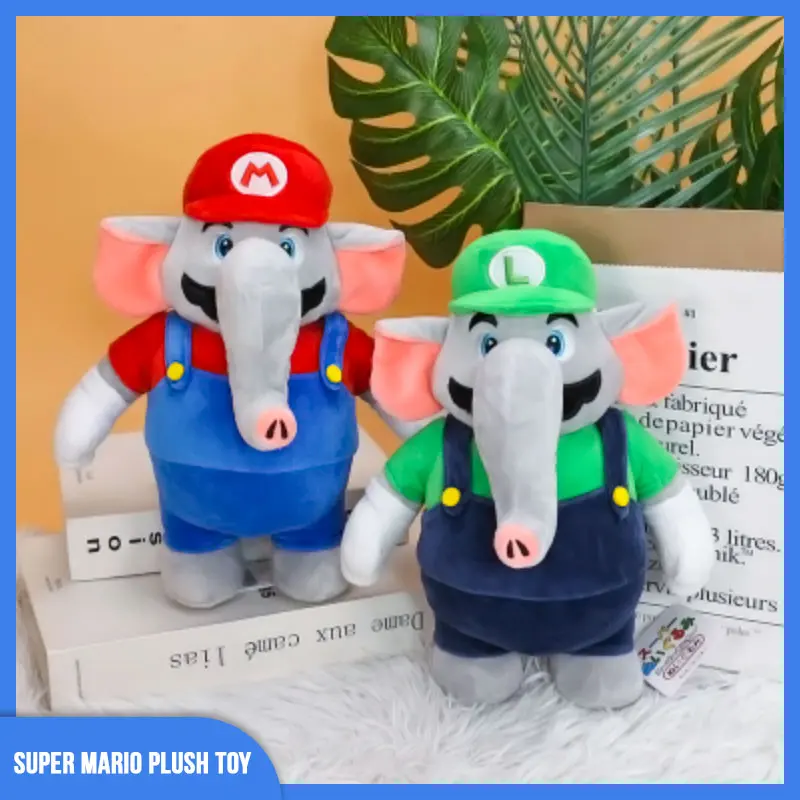 [Disponibile] Super Mario Peluche Carino Mario Wonder Bros Elefante Farcito Mario Luigi Peluche Bambola Bambini Cartoon Bambola Giocattolo Regali 27C