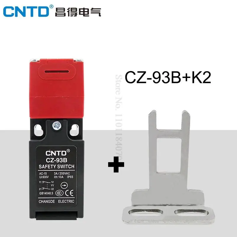 Description Picture 5 of itemCNTD Waterproof CZ-93C 1A1B(1NC/1NO) CZ-93B (2NC) Series Safety Interlock Limit Switch Micro switch with Key