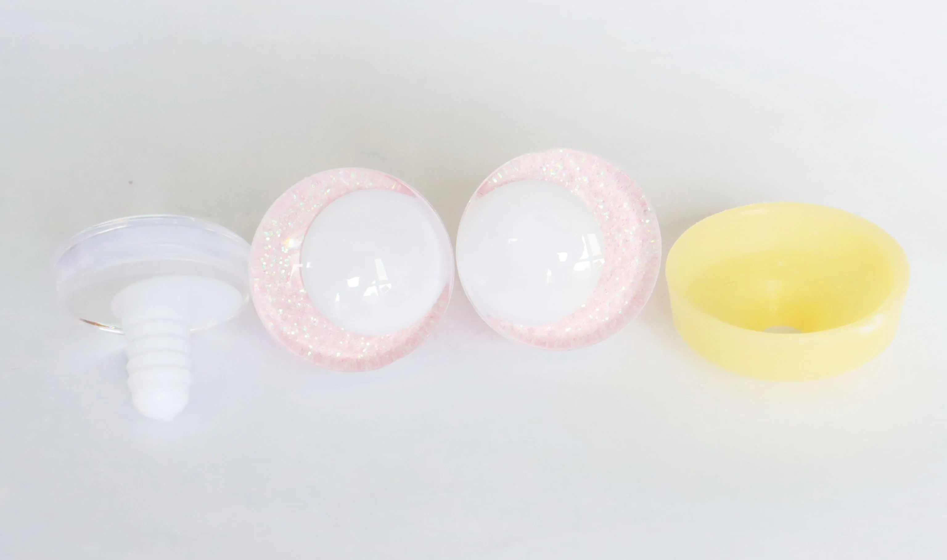 20pcs Multicolor 14mm-35mm Glitter Comical Toy Eyes with Hard Washers