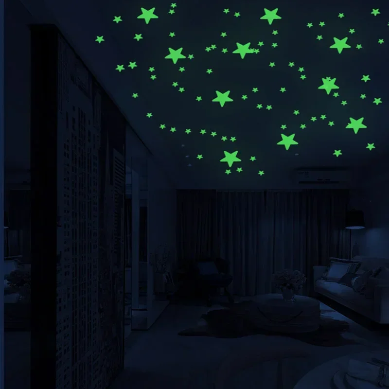Wall Stickers Luminous Dot Stars Ceiling for Kids Rooms Dark Home Decor