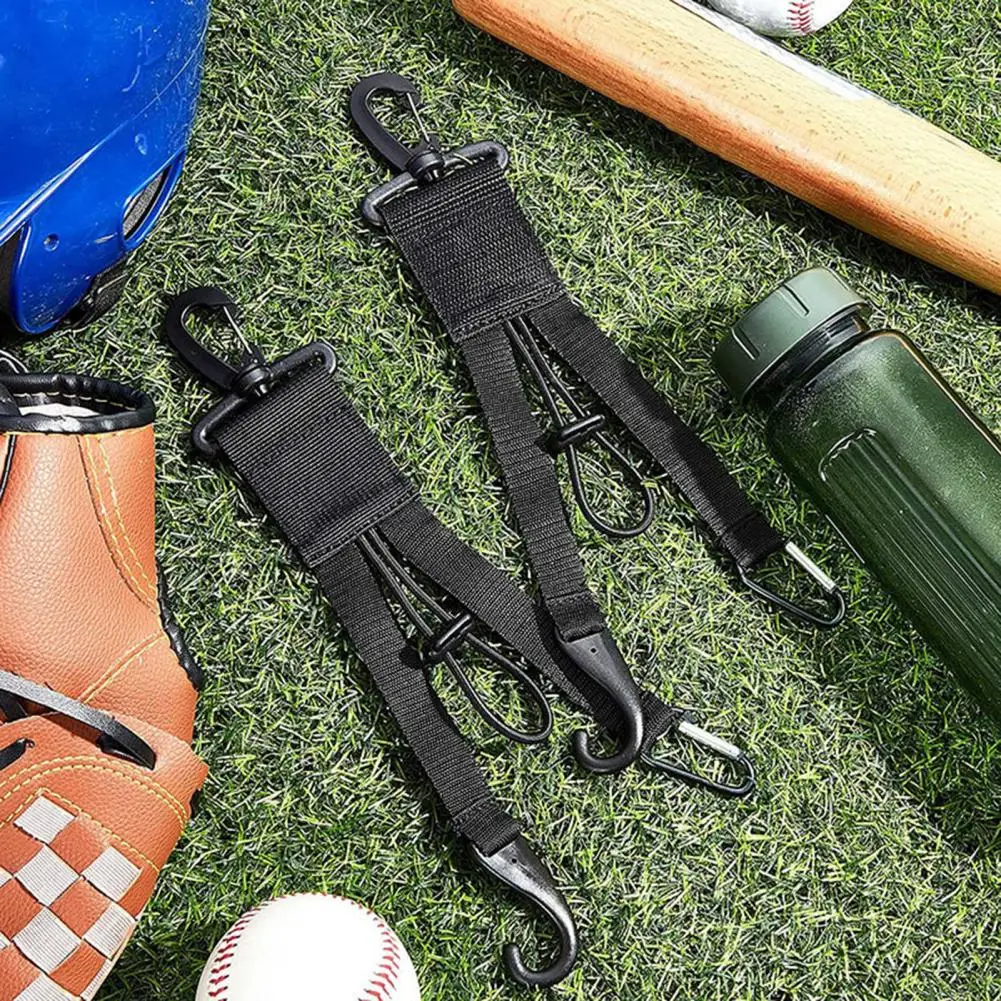 Adjustable Baseball Glove Buckle With Helmet Hook Carabiner Multipurpose Strap Portable Baseball Bat Buckle Bat Holder