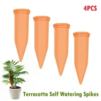 4PCS Terracotta Self Watering Spikes For Home Garden Automatic Watering Device Vacation Stakes Drip Irrigation Tool 1