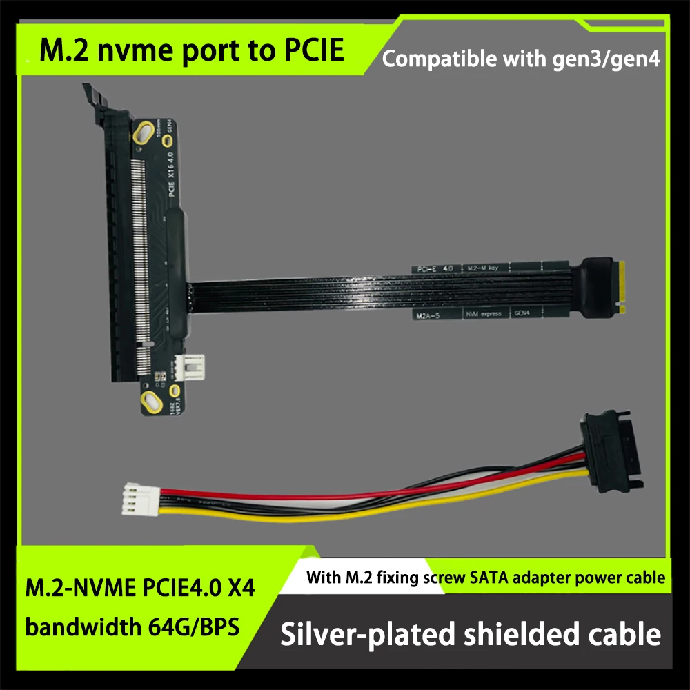 adaptateur de carte graphique nvme vers pcie câble ssd vers extension de