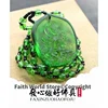GOOD LUCK pocket travel efficacious Mascot Bless Safe Green Tara Guanyin Buddha Avalokitesvara Crystal Pendant Buddhist Amulet 6