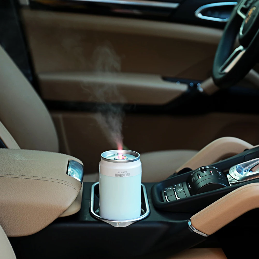 USB Air Humidifier 260ml Cup Size Cool Mist Maker For Car Bedroom Home Air Purifier H2O Humidifiers with RGB Color Candle Lights 3