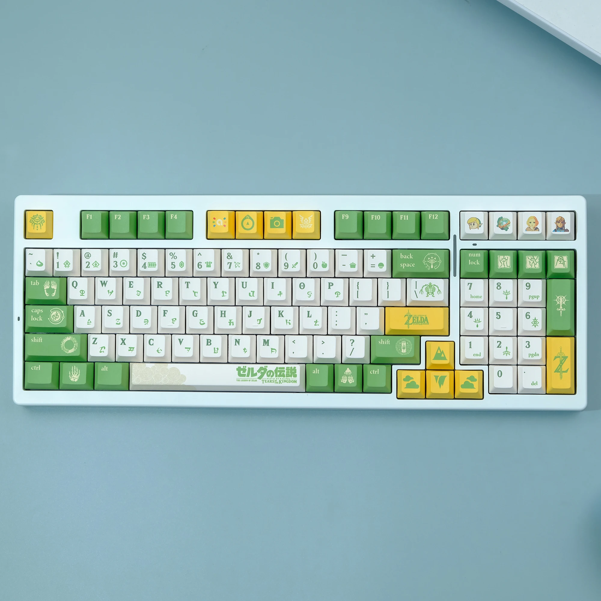 Anime Gaming Keycaps Grupo Pbt Sublimação de Tintura Cherry Profile Keycap Teclado Interruptor mx 151 Chaves Nova Chegada - Imagem 2