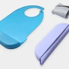 Adults Waterproof Anti-oil Silicone Bib Elderly Aged Mealtime Cloth Protector 2
