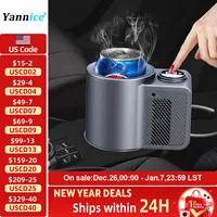 Smart 2In1 Car Heating Cooling Cup Mug 12V Car Cup Holder Mini Display Screen Beverage Mug Drink Can Car Home Drink Cooling Mug