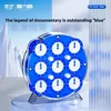 New Qiyi Clock Magnetic Puzzle Limited Edition Clock Magic Version Water Blue Coral Competition Dedicated  Column WCA 4